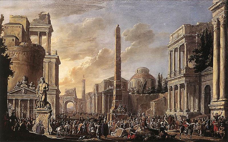 Antique Forum with a Triumphal Procession